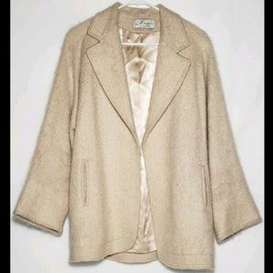 Vintage Mohair Ivory Coat Mayfair Of California